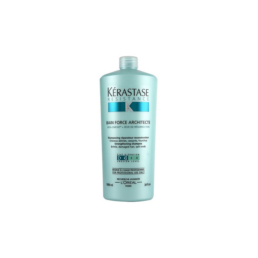 KÉRASTASE RÉSISTANCE FORCE ARCHITECTE BAIN 1000ml / champú / cabello debilitado / frágil 