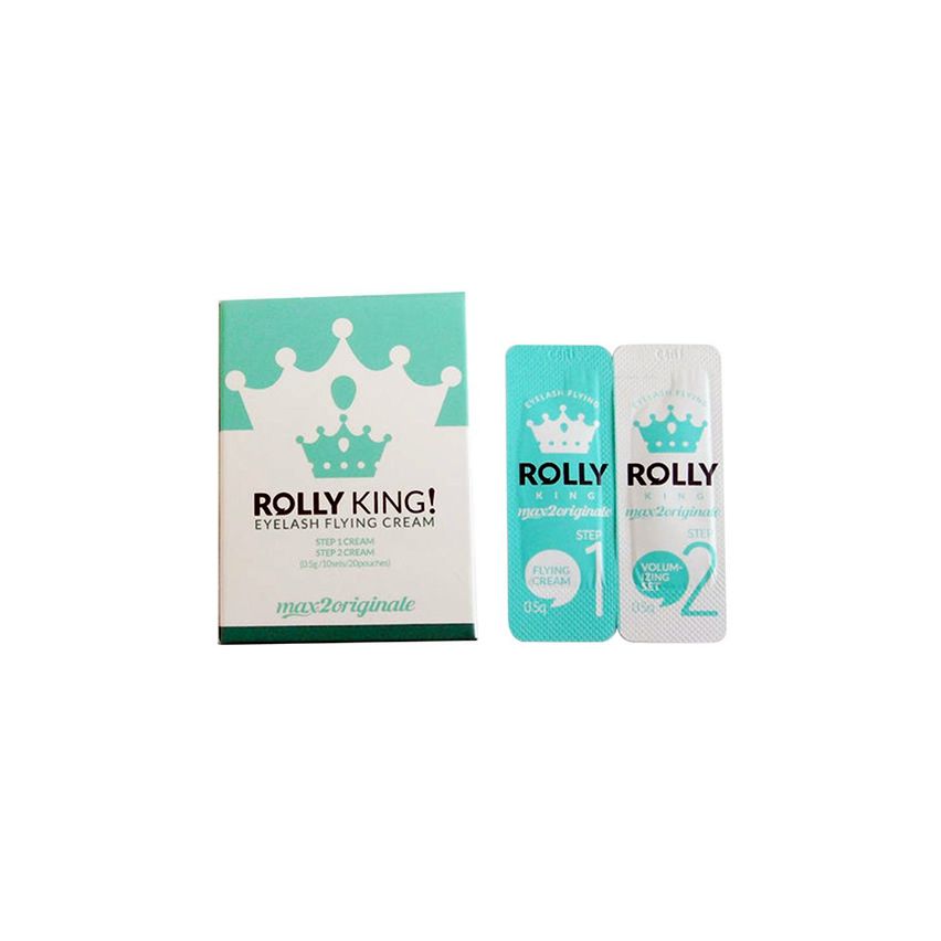 ROLLY KING EYELASH FLYING CREAM (9 pares) - crema lifting Nº1 y neutralizante Nº2 