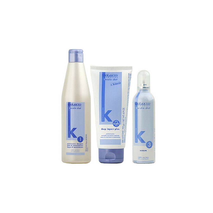 SALERM KERATIN SHOT KIT 800 ml - mantenimiento alisado keratina