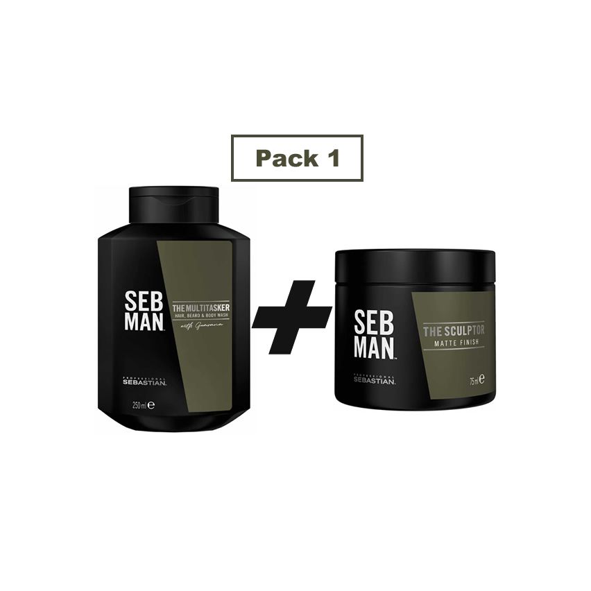 SEBASTIAN SEB MAN PACK 1 - 350 ml - Gel de ducha + cera mate