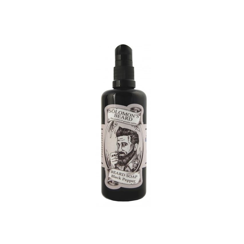 SOLOMON´S BEARD BLACK PEPPER CHAMPÚ 100 ml / afeitado barba / irritación 