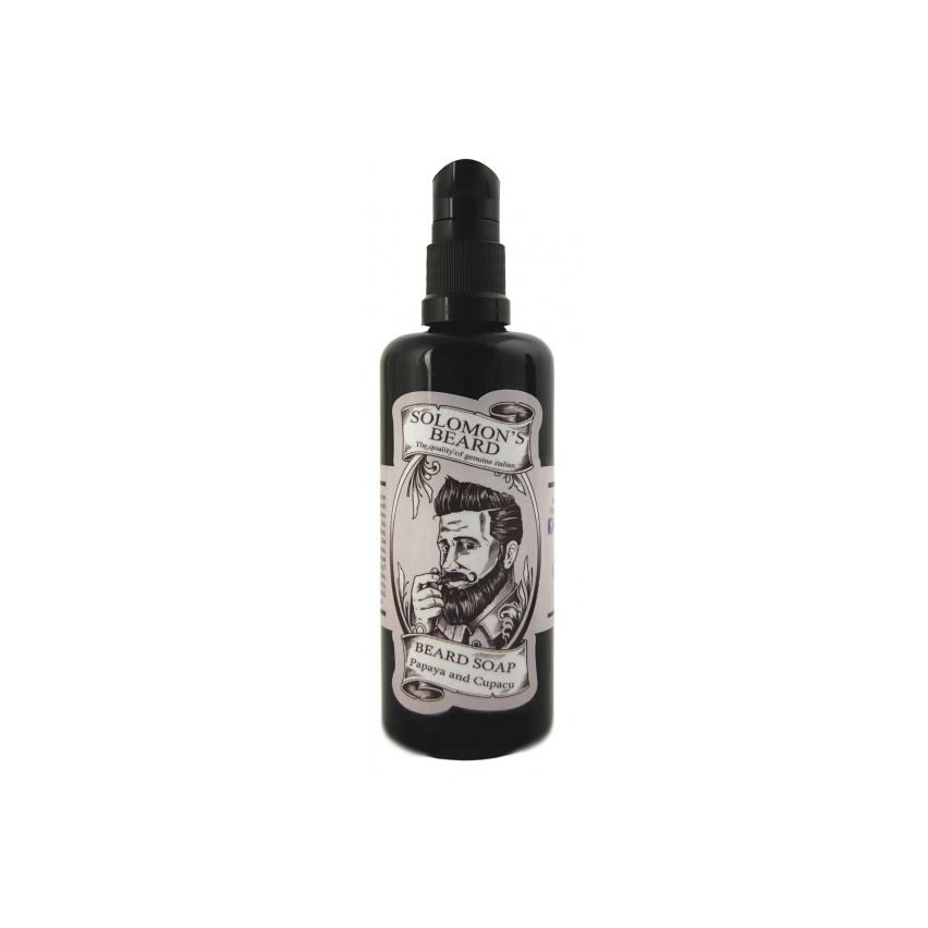 SOLOMON´S BEARD PAPAYA & CUPACU CHAMPÚ 100ml / afeitado barba / antioxidante / energizante 