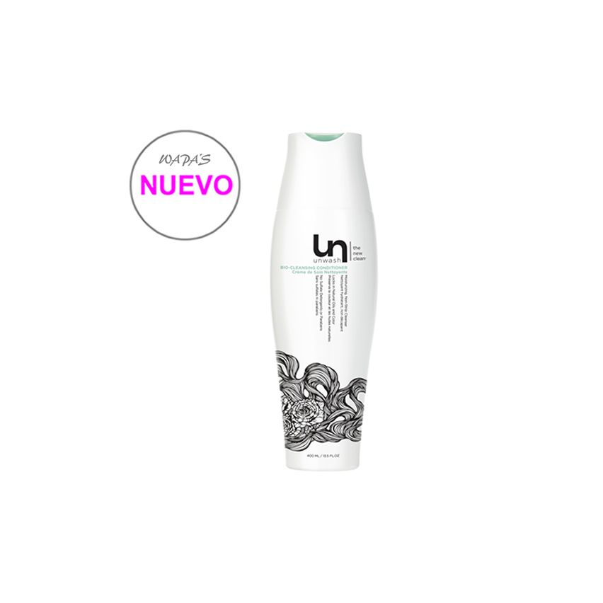 UNWASH BIO-LIMPIADOR ACONDICIONADOR - 400ml / sustituye al champú habitual / protege el color / hidrata sin dañar el cabello