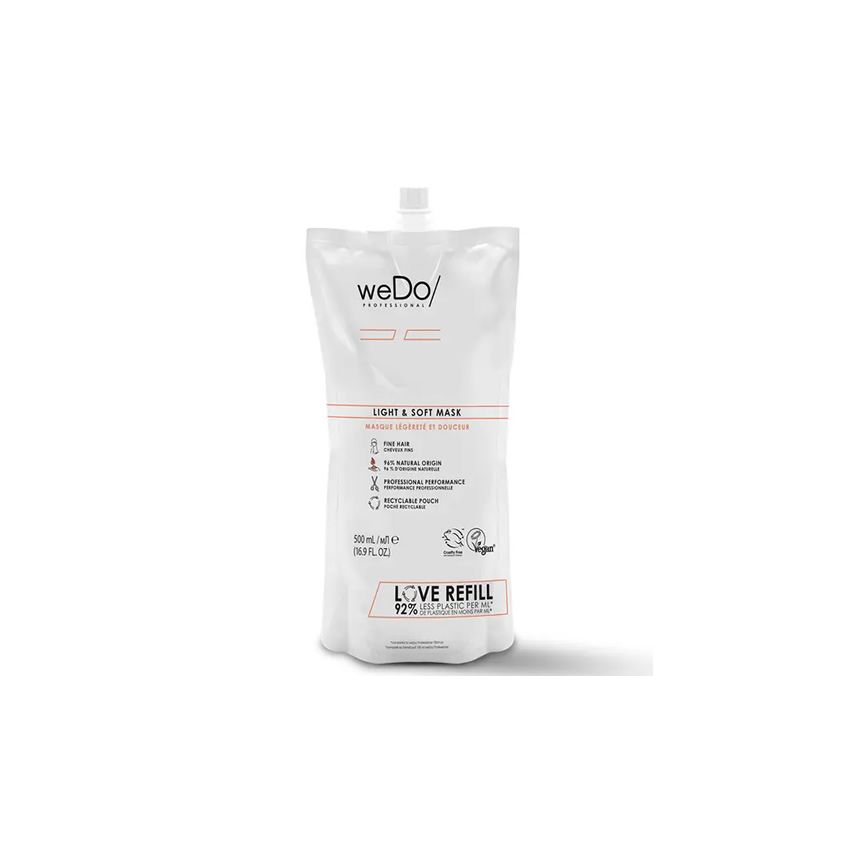 WEDO LIGHT & SOFT MASCARILLA 500 ml - cabello fino - recambio reciclable