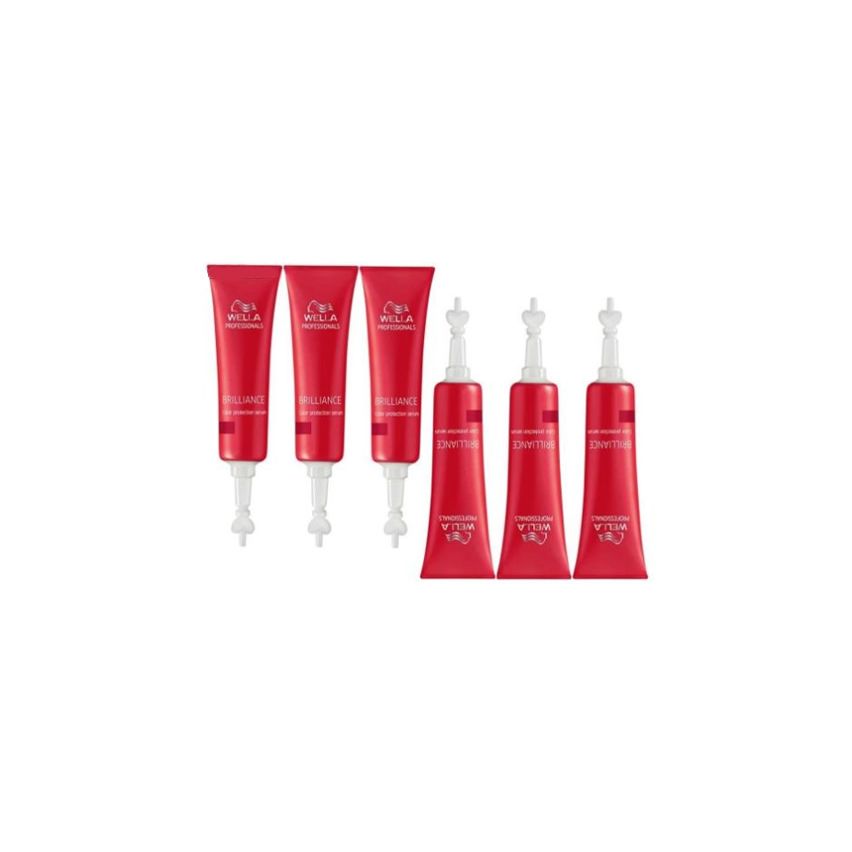 WELLA BRILLIANCE SERUM AMPOLLAS 6X10ml / cabello con color 