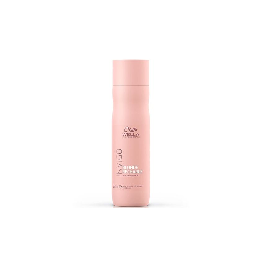 WELLA INVIGO BLONDE RECHARGE CHAMPU 250 ml cabello rubio, gris y blanco 