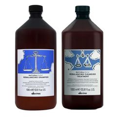 davines rebalancing pack: champu 1000ml + tratamiento cleansing 1000ml