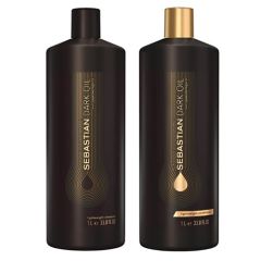 SEBASTIAN DARK OIL PACK DUO: Champu 1000 ml + acondicionador 1000 ml