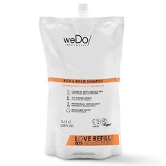 WEDO RICH & REPAIR CHAMPU 1000 ml - cabello grueso o muy dañado  - recambio reciclable