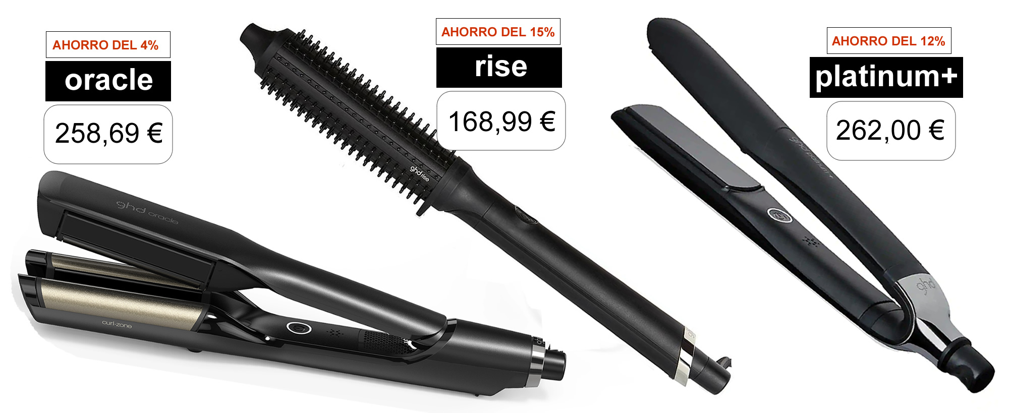 ghd oracle, ghd rise y ghd platinum