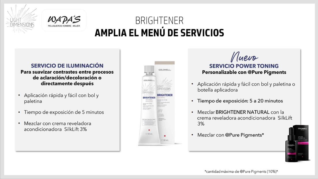 Goldwell Brightener Natural nuevos servicios de peluqueria goldwell brightener natural servicios peluqueria