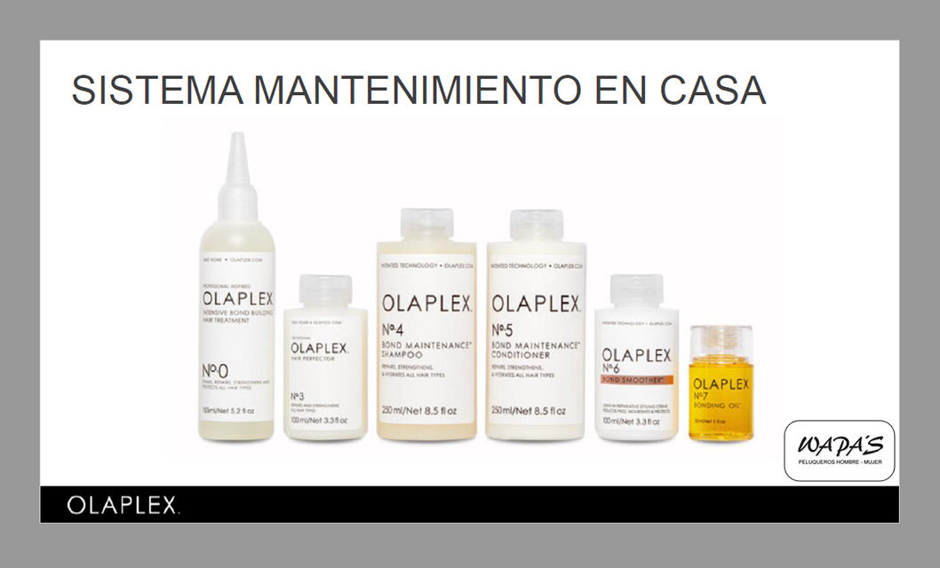 se usa Olaplex? Peluquería Wapa's