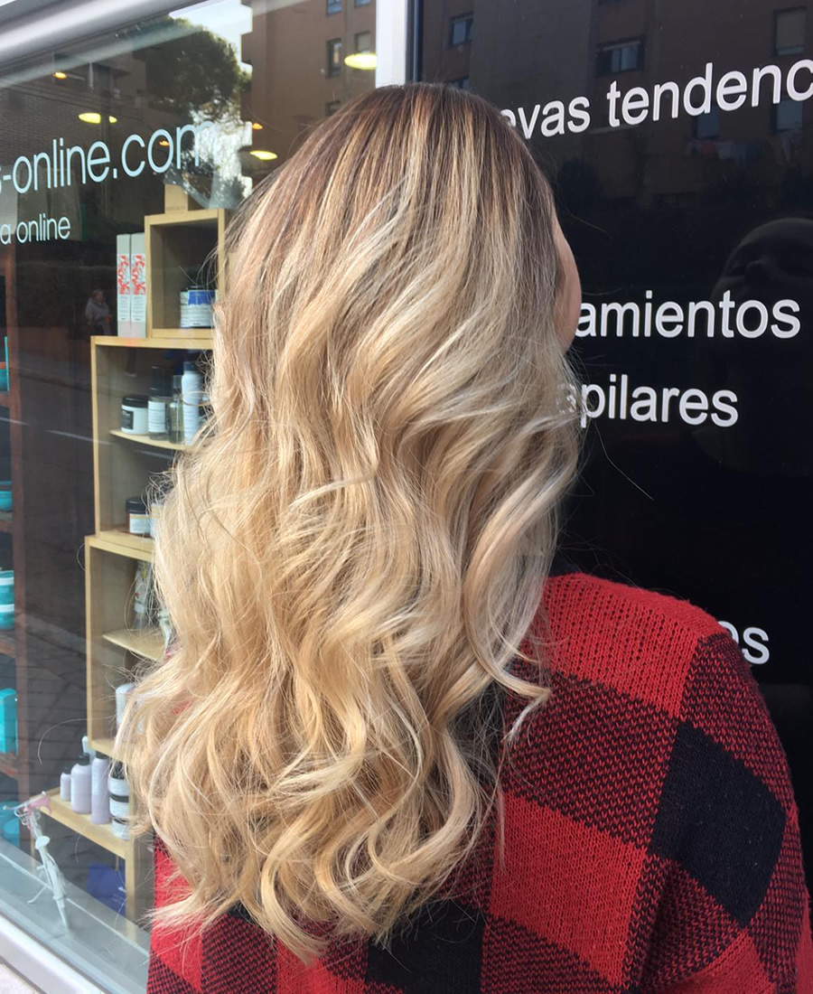 Coloracion balayage color rubio claro | Wapas Peluqueria balayage coloracion color claro