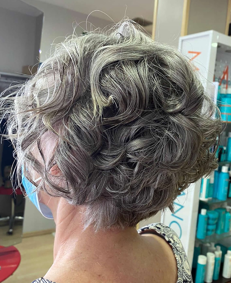 Coloracion cabello color gris plata | Wapas Peluqueria coloracion cabello gris plata