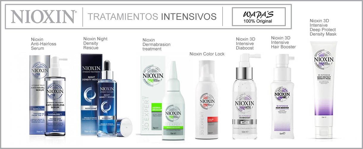 Tratamientos Nioxin 3D Expert Care e Intensive Care Nioxin - Tratamientos capilares