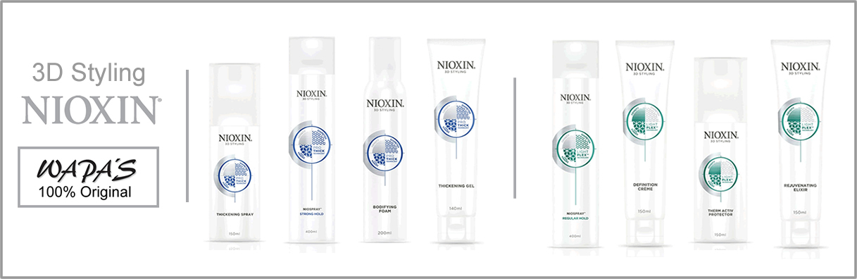 Nioxin 3D Styling - Peinar el cabello fino Nioxin 3D Styling