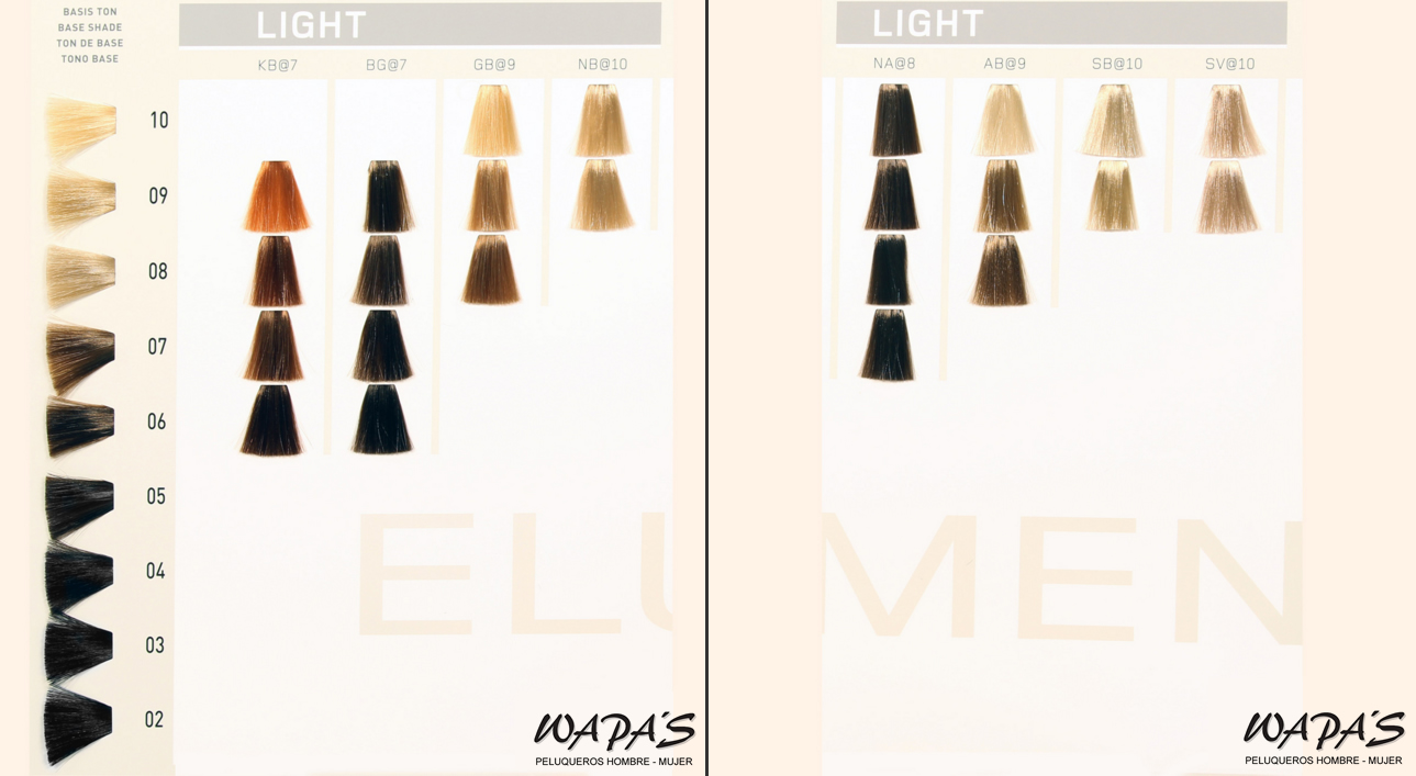 Carta de colores Elumen Light carta de color elumen